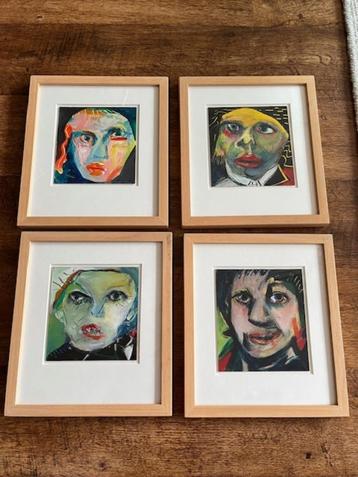 Zeer bijzondere originele Rein de Lege Faces 12 stuks beschikbaar voor biedingen