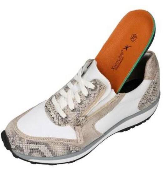 Xsensible Sneaker Leer Wit Slangenprint Rits Veters Mt 40, Kleding | Dames, Schoenen, Zo goed als nieuw, Sneakers of Gympen, Wit