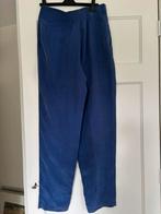 Broek gewassen zijde maat 40 blauw, Maat 38/40 (M), Blauw, Ophalen of Verzenden, Lang