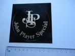 sticker oud JPS ZWART Rond plastic auto  motor retro race, Verzamelen, Verzenden, Zo goed als nieuw, Bedrijf of Vereniging