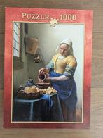 Legpuzzel 1000 stukjes van het melkmeisje - Vermeer, Ophalen, 500 t/m 1500 stukjes, Zo goed als nieuw, Legpuzzel