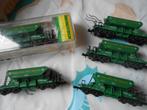 Minitrix 13843 5x Kies / Grintwagons van de SBB, fa. Will AG, Treinset, Gelijkstroom, Trix, Ophalen of Verzenden