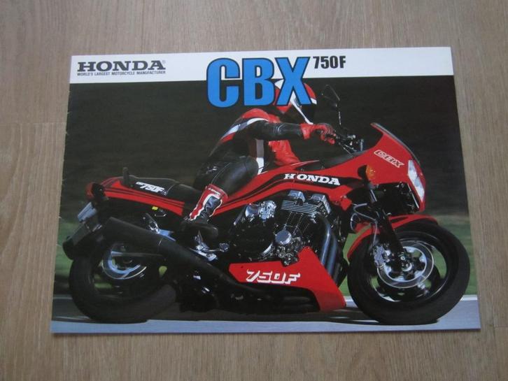 Honda CBX 750 F brochure folder 1984 ?, Motoren, Handleidingen en Instructieboekjes, Honda, Ophalen of Verzenden
