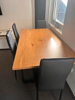Eettafel met vier stoelen, Huis en Inrichting, Ophalen of Verzenden, Zo goed als nieuw, 4 tot 6 stoelen