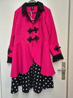 Geweldige carnavalsset - fuchsiaroze jas + zwarte rok 48 XXL, Kleding | Dames, Carnaval, Maat 46/48 (XL) of groter, Ophalen of Verzenden