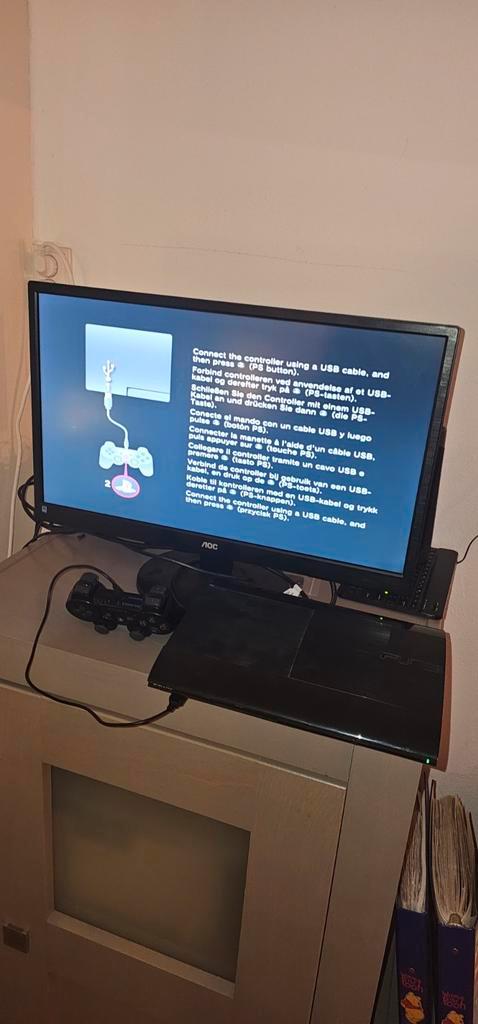 Playstation 3 Super Slim met Monitor, Spelcomputers en Games, Spelcomputers | Sony PlayStation 3, Super Slim, 160 GB, Met 1 controller