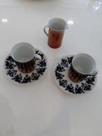 Vintage Kopjes en Schotel Set + Melkkan Rosenthal Hilton, Gebruikt, Keramiek, Ophalen of Verzenden, Overige stijlen
