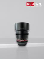 Samyang 85mm T1.5 VDSLR AS IF UMC II For Canon (topstaat), ., Samyang, Zo goed als nieuw, .