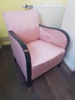 MOET WEG Oud roze fauteuil stoel, Huis en Inrichting, Fauteuils, Ophalen of Verzenden, Zo goed als nieuw