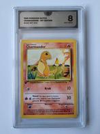 Pokemon Charmander 1st edition base set #46 grade 8, Nieuw, Foil, Ophalen of Verzenden, Losse kaart