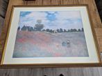Poster - Claude Monet - papaverbloemen - incl. lijst, Ophalen, Rechthoekig Staand, Met lijst, Zo goed als nieuw