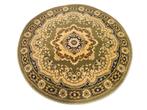 Vintage Perzisch wol rond vloerkleed green medallion 80x80cm, Huis en Inrichting, Stoffering | Tapijten en Kleden, Persian Perzisch vintage oosters hype