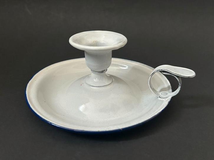 Wit Emaille Blakertje, Antiek en Kunst, Antiek | Emaille, Ophalen of Verzenden