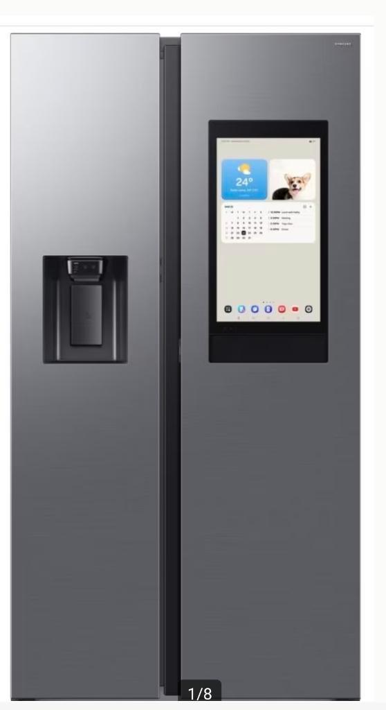 Samsing america. koelkast  met pc ingebouwd, Witgoed en Apparatuur, Koelkasten en IJskasten, Zo goed als nieuw, Met aparte vriezer