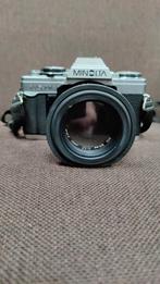 Minolta XG-M camera met lens en tas WD-022, Ophalen of Verzenden, Gebruikt, Spiegelreflex, Minolta