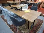 Nieuwe Tafel + 6 armleuning stoelen + salontafel NU 999,=, Ophalen, Nieuw, Industrieel, 4 tot 6 stoelen