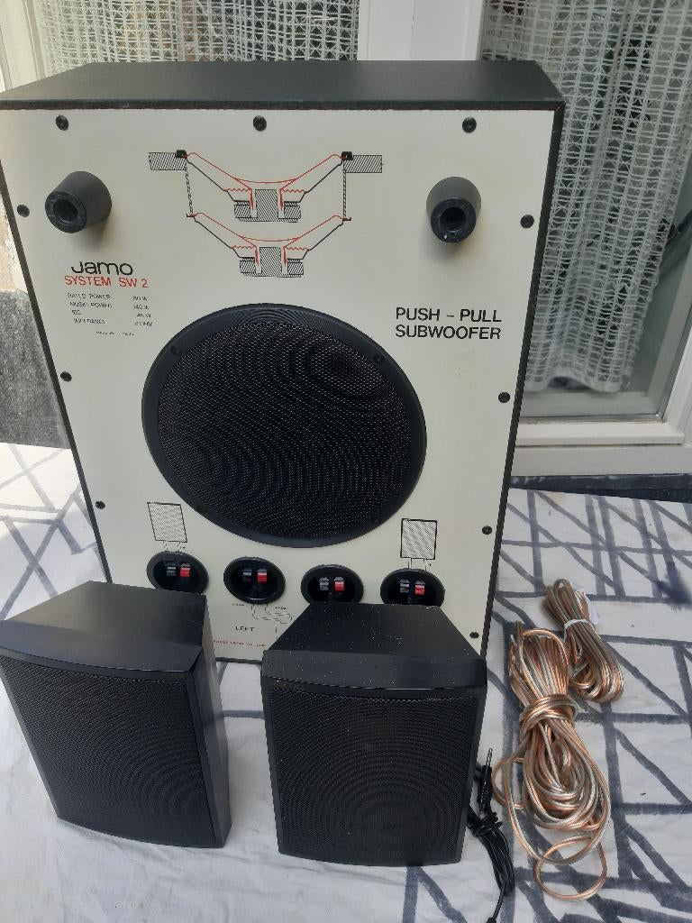 JAMO Vintage SYSTEM SW 2 SUBWOOFER, Subwoofer, Zo goed als nieuw, 120 watt of meer, Ophalen