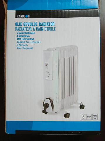 Handson Oliegevulde Radiator 2000W beschikbaar voor biedingen
