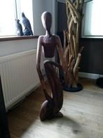 Houten personen,, 1 meter hoog, Antiek en Kunst, Ophalen