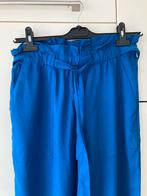 Nieuwe kobalt blauwe high waist stoffen broek / paperbag M, Kleding | Dames, Broeken en Pantalons, Nieuw, Lang, Blauw, Maat 38/40 (M)