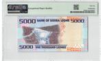 Sierra Leone 5000 Leones 2021 Unc PMG 66 EPQ, Ophalen of Verzenden, Midden-Amerika, Los biljet