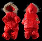 Stoere Winter Vliegeniers honden Jumpsuit rood mt M NIEUW!, Dieren en Toebehoren, Ophalen of Verzenden, Nieuw, Hondenjas