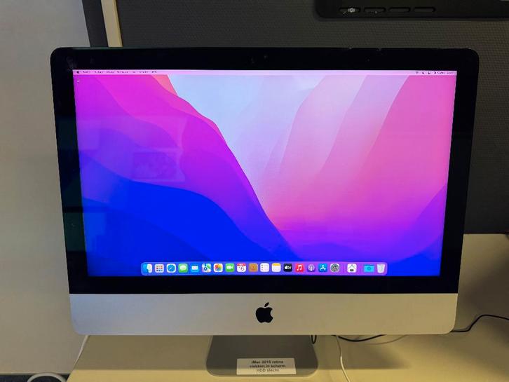 iMac 21,5 inch 4k retina late 2015, Computers en Software, Apple Desktops, Gebruikt, iMac, HDD, 3 tot 4 Ghz, 8 GB, Ophalen of Verzenden