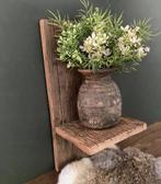 Wandconsole railway hout, Huis en Inrichting, Woonaccessoires | Wandplanken en Boekenplanken, Nieuw, Ophalen of Verzenden, Nvt