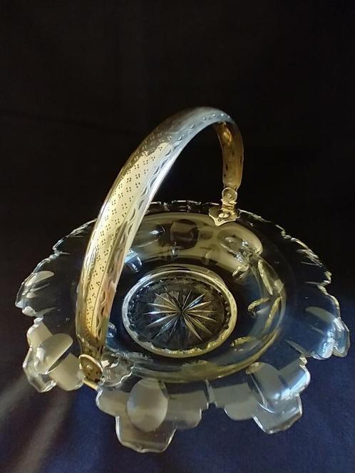 Kristallen bonbonnière groot, Antiek en Kunst, Antiek | Glas en Kristal, Ophalen of Verzenden