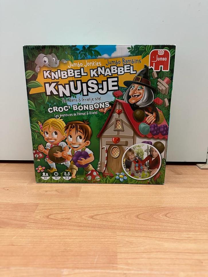 Jumbo Knibbel Knabbel Knuisje spel, Hobby en Vrije tijd, Gezelschapsspellen | Bordspellen, Zo goed als nieuw, Ophalen of Verzenden