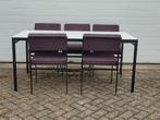 Eetkamerset Pastoe Japanse serie tafel en 5 stoelen, Ophalen, Gebruikt, Pastoe, Vintage