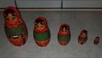 5 delige set vintage matroesjka poppetjes, Verzamelen, Poppen, Verzenden, Zo goed als nieuw, Pop