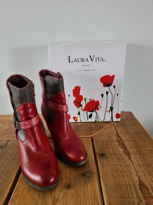 Laura Vita, leren laarzen, Kleding | Dames, Schoenen, Zo goed als nieuw, Ophalen of Verzenden