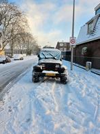 Jeep 1992 Zwart, Auto's, Automaat, 4 stoelen, Zwart, Leder