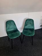2 stuks groene stoel, Huis en Inrichting, Stoelen, Ophalen, Zo goed als nieuw, Overige kleuren, Twee