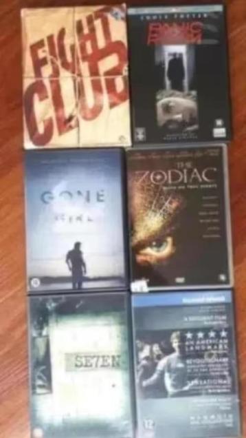6 x DVD David Fincher - o.a. Fight Club, Gone Girl, Seven, P beschikbaar voor biedingen