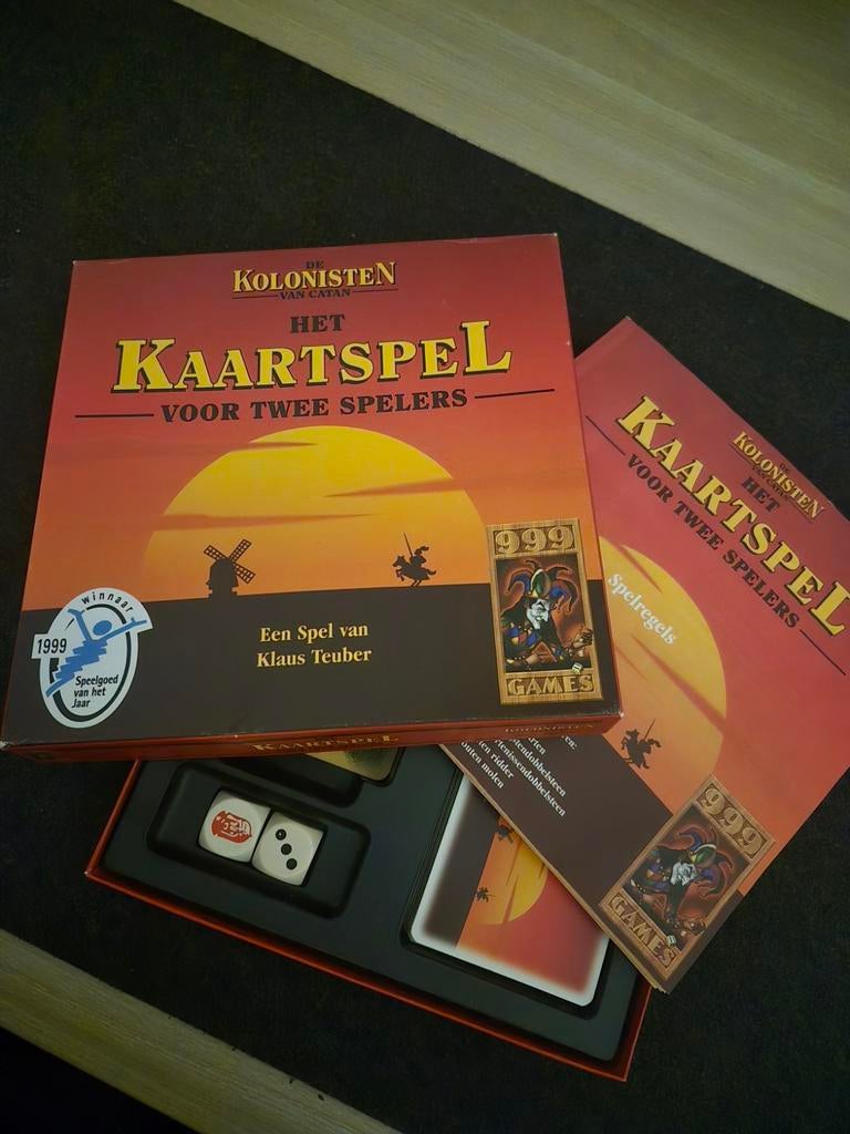 Kaartspel De Kolonisten van Catan | zgan, Een of twee spelers, Ophalen of Verzenden, Zo goed als nieuw, 999 Games