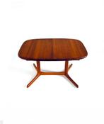 Vintage (2x) verlengbare eettafel, Dyrlund ‘70, Teakhout, 200 cm of meer, Zo goed als nieuw, Vijf personen of meer