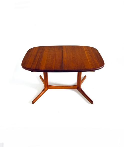 Vintage (2x) verlengbare eettafel, Dyrlund ‘70, Huis en Inrichting, Tafels | Eettafels, Zo goed als nieuw, 50 tot 100 cm, 200 cm of meer