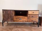 Industrieel TV Meubel - Stoer & Uniek!, Huis en Inrichting, Ophalen, Gebruikt, 150 tot 200 cm, Metaal