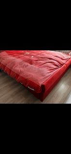 Pullman boxspring, 1:80 Half leer en half suède! Weg= weg!, Ophalen, Tweepersoons, 180 cm, 200 cm