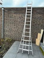 Professionele 2-delige Solide ladder 2x14 sporten, Ophalen, Zo goed als nieuw, Ladder, Opvouwbaar of Inschuifbaar