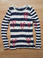 Leuke blauw witte meisjes trui met rode hartjes maat 170 176, Ophalen of Verzenden, Zo goed als nieuw, Meisje, Trui of Vest