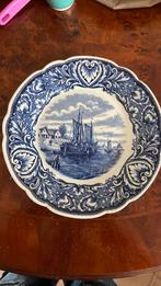Delfts blauw bord  25 cm, Antiek en Kunst, Antiek | Wandborden en Tegels, Ophalen of Verzenden