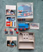 Lego trein 4,5 Volt blauwe rails locomotief (set 112) + doos, Ophalen of Verzenden, Zo goed als nieuw, Complete set, Lego