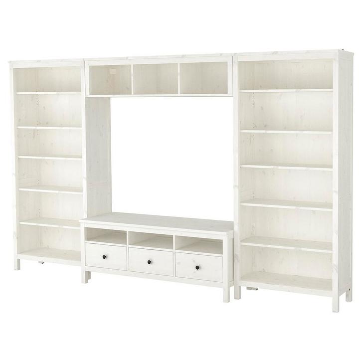 Hemmes TV meubel 4-delig, Huis en Inrichting, Kasten | Boekenkasten, Gebruikt, 200 cm of meer, 150 tot 200 cm, 25 tot 50 cm, Met lade(s)