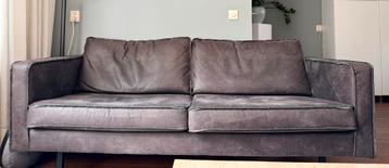 2,5-zits bank WOOOD BePureHome Rodeo antraciet