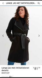 Nieuwe Bodyflirt zwarte jas met imitatieleer 38/40, Kleding | Dames, Ophalen, Nieuw, Maat 38/40 (M), Zwart