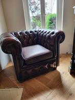 2 Chesterfield fauteuils, Huis en Inrichting, Fauteuils, Ophalen, Zo goed als nieuw, 75 tot 100 cm, Engels