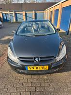 Peugeot 307 2.0 16V CC AUT 2005 Zwart cabriolet automaat., Auto's, Peugeot, 4 cilinders, Cabriolet, 4 stoelen, Zwart